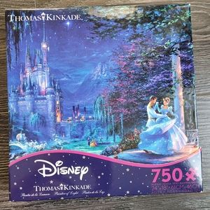 Ceaco Disney Cinderella Thomas Kinkade 750 Piece Puzzle